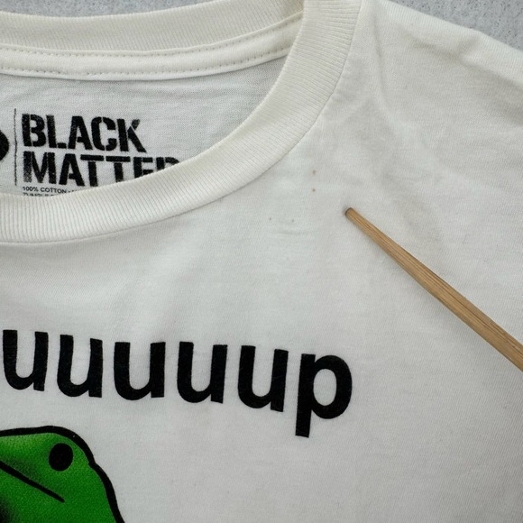 Black Matter T-Shirt Mens Large Meme Frog Unicycle Wat Meme Graphic White Cotton - Picture 4 of 6